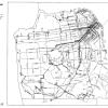  Black and white transit map drawing
