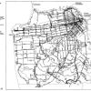  Black and white transit map drawing
