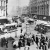 1880s View of Market From Intersection at Kearny and Geary Streets Showing Geary Street Cable Car of Geary Railroad Circa 1880s