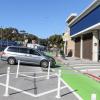 Vehicle entering Lowe's Driveway and Crossing Bike lane (September 2023)