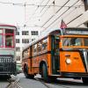 Three vintage vehicles lining up for Muni Heritage weekend