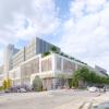 Rendering of proposed workforce housing above the bus facility and retail space at 17th Street and Hampshire Street