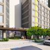 Rendering of residential entrance on Bryant St. for proposed housing