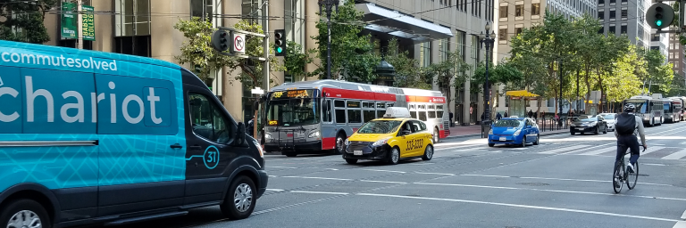 Image of a Chariot Vehicle on Market Street