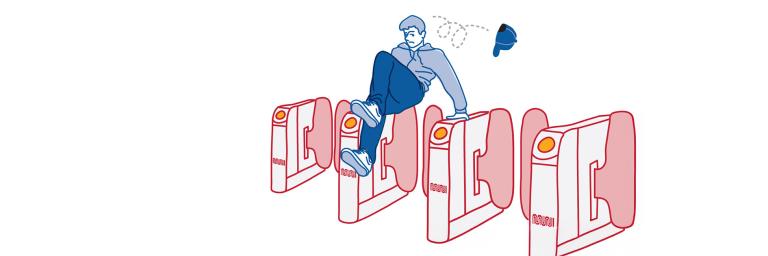 Dont be a Dodger fare jumper.