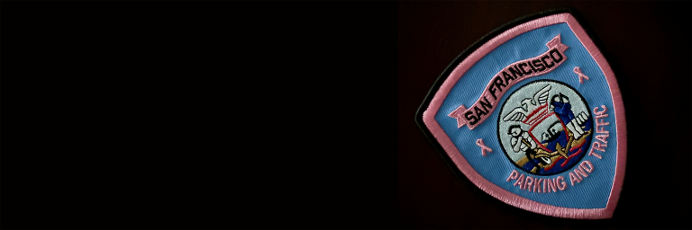 New Parking Management Uniform Patch to raise awareness of Breast Cancer Awareness Month