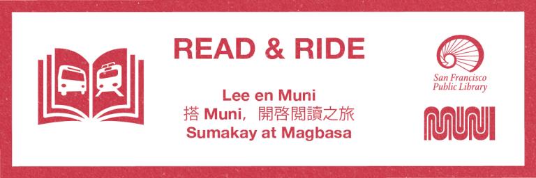 Beanstack Banner for Read & Ride in multiple languages.