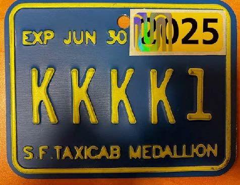 Medallion with 2025 sticker