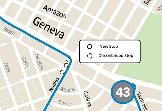 Map of Naples/Rolph stop consolidation