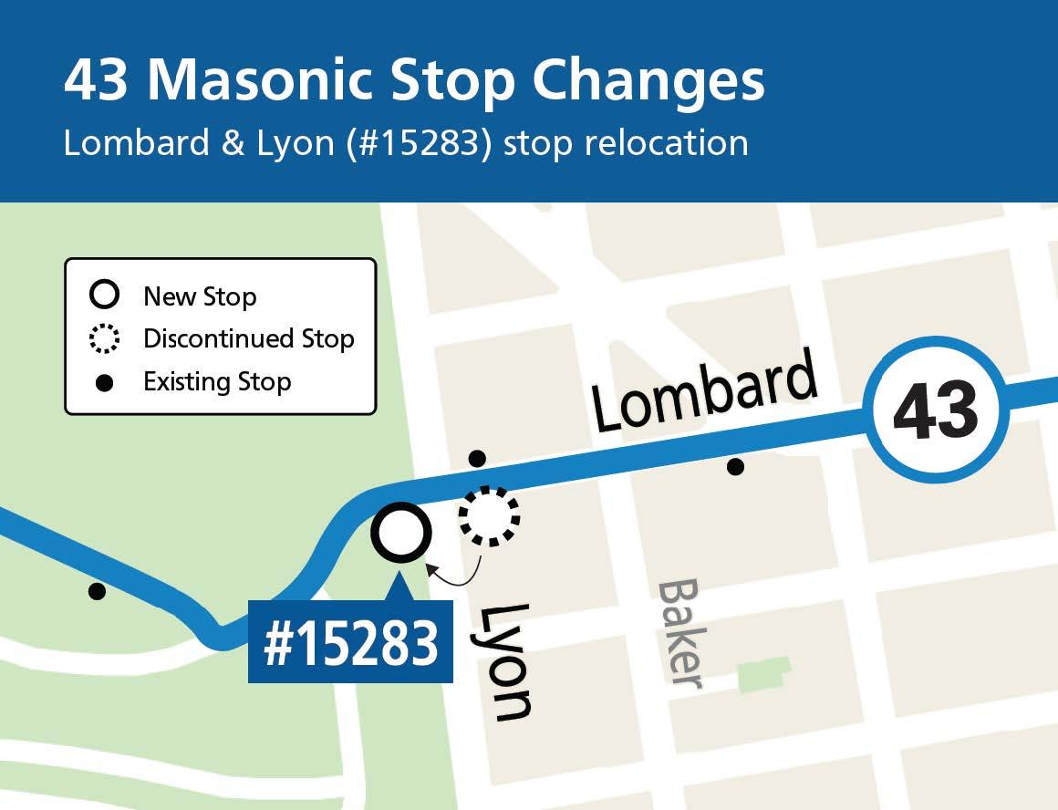 Map of Lombard/Lyon stop relocation