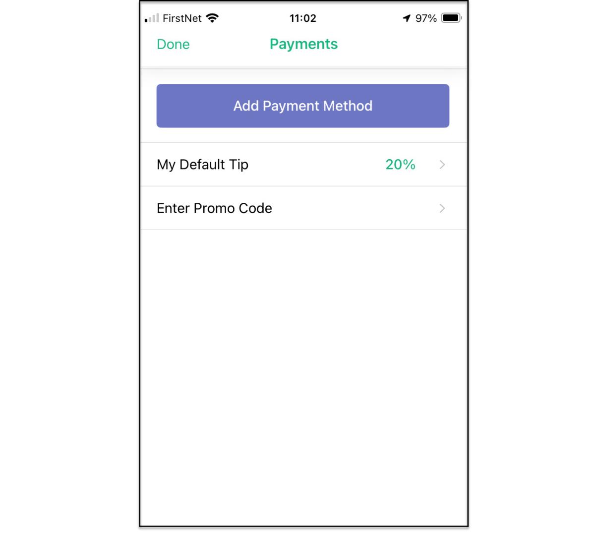 Go to Payment Methods