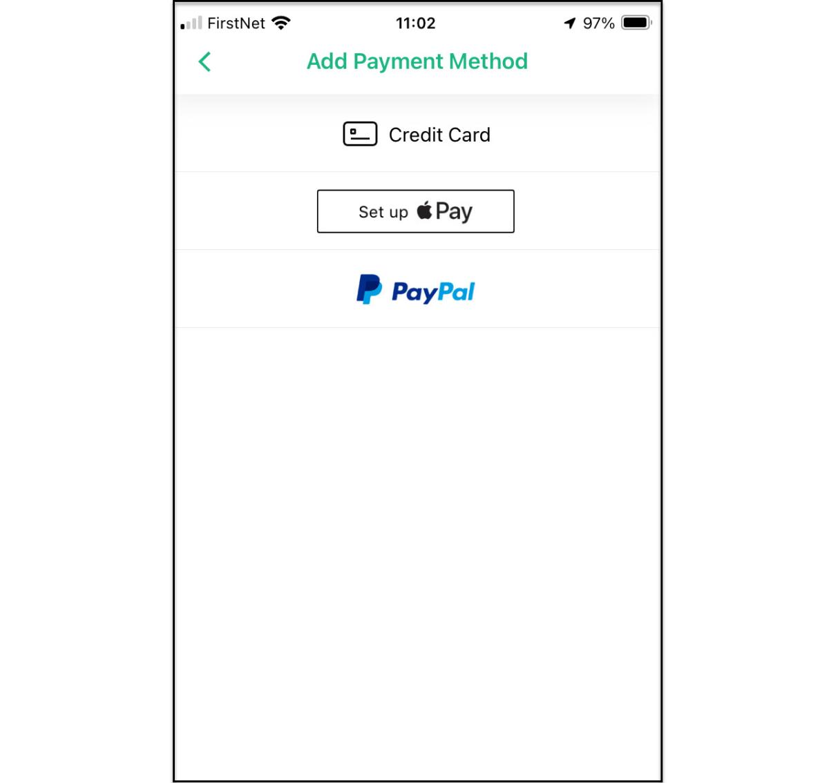 Choose credit card