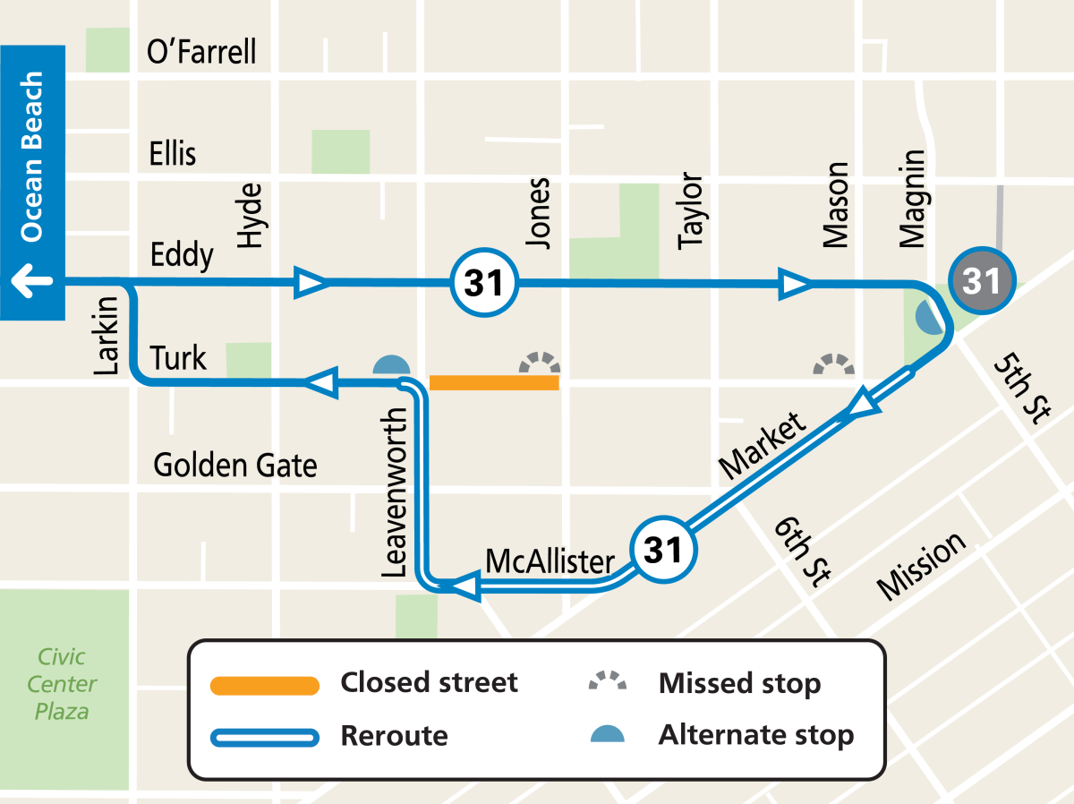 National Night Out Reroute Map