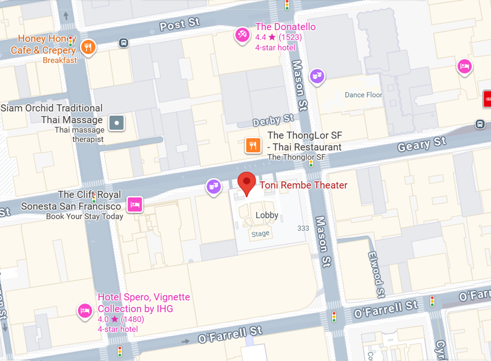 Map of Toni Rembe Theater 