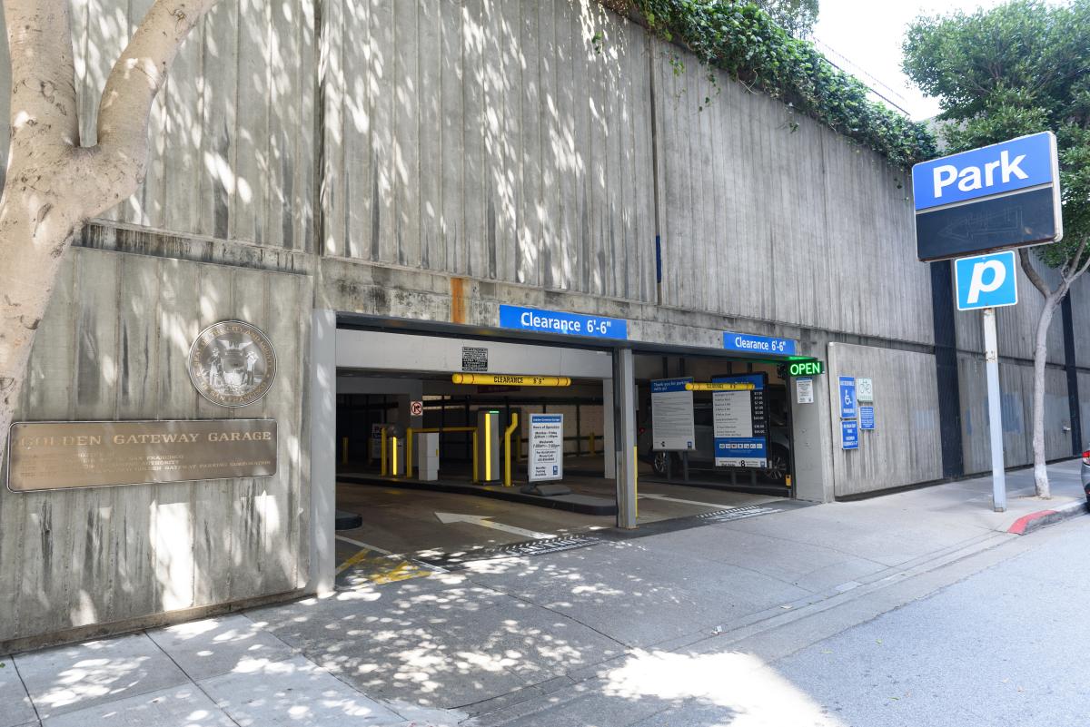 Concrete parking garage