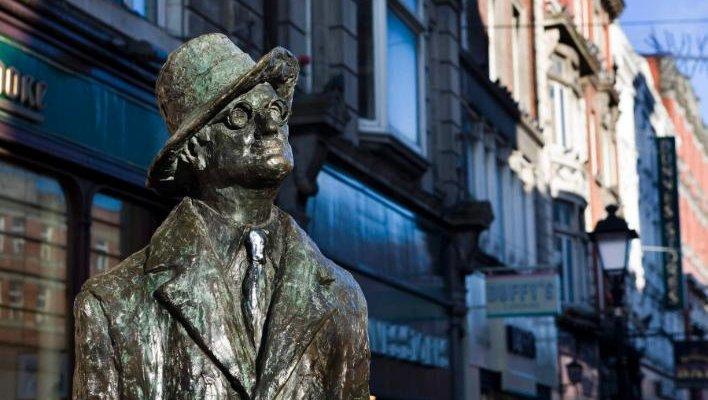 Statue of James Joyce in Dublin