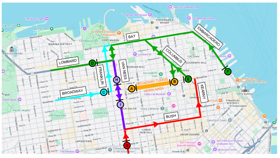 Regional Alternate Route Map