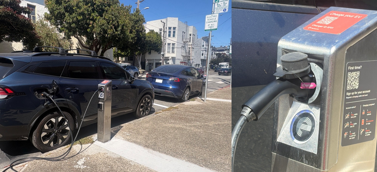 EV charging the electric vehicles