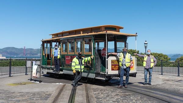 The Powell/Hyde turnaround at Fisherman's Wharf