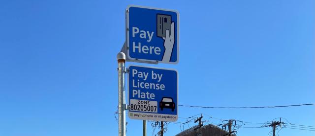 Parking meter signs