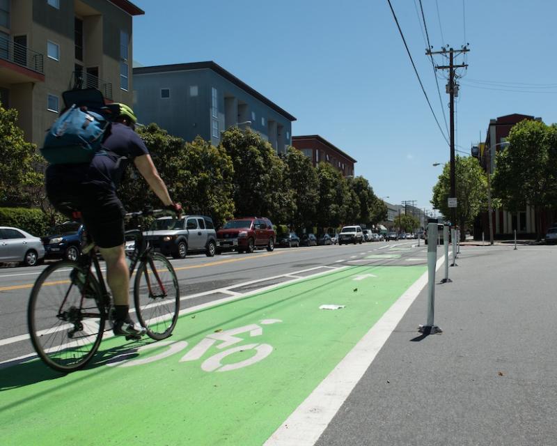 Bike facility on Treat St