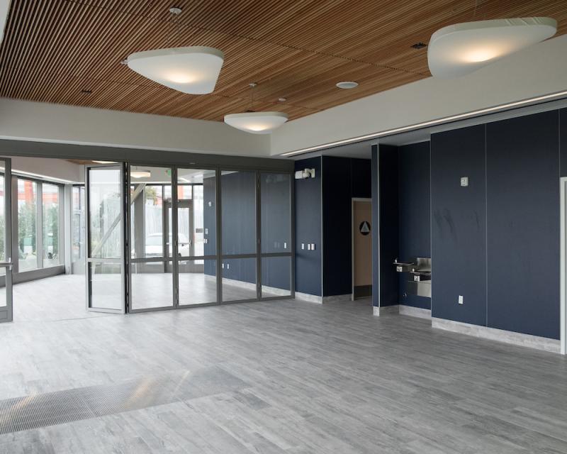 First floor community room at Islais Creek facility