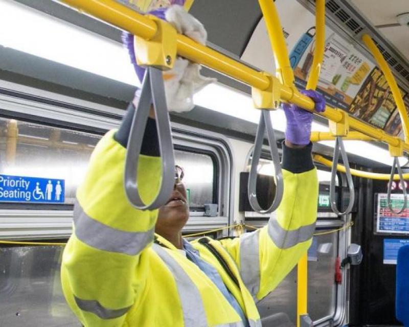 bus cleaning during covid