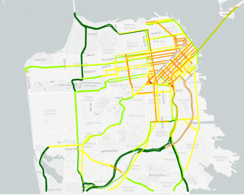 Congestion map