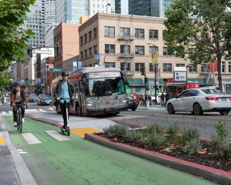 Scooter riding in San Francisco