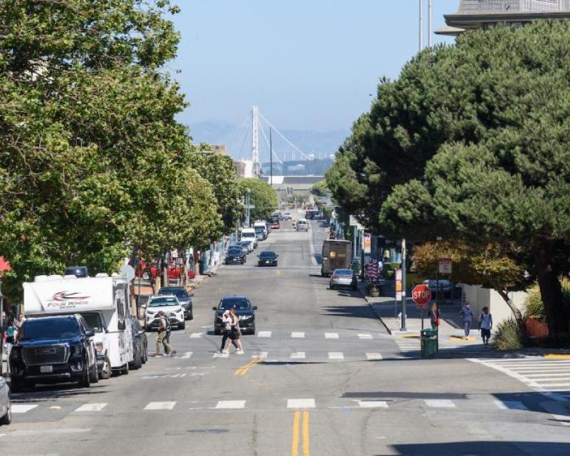 Beach Street looking eastward