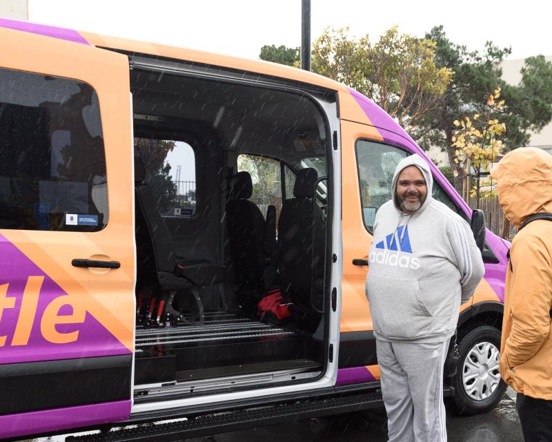Bayview shuttle on street