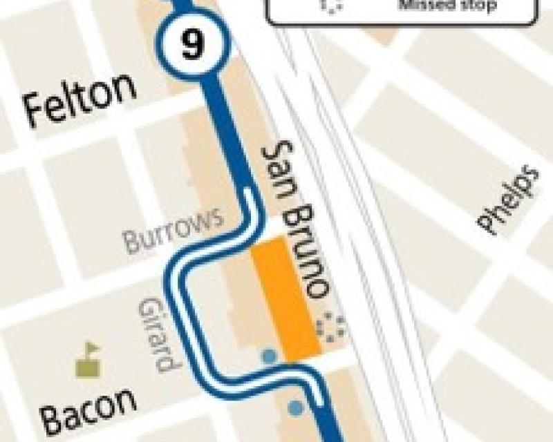 Muni Service Reroute Map