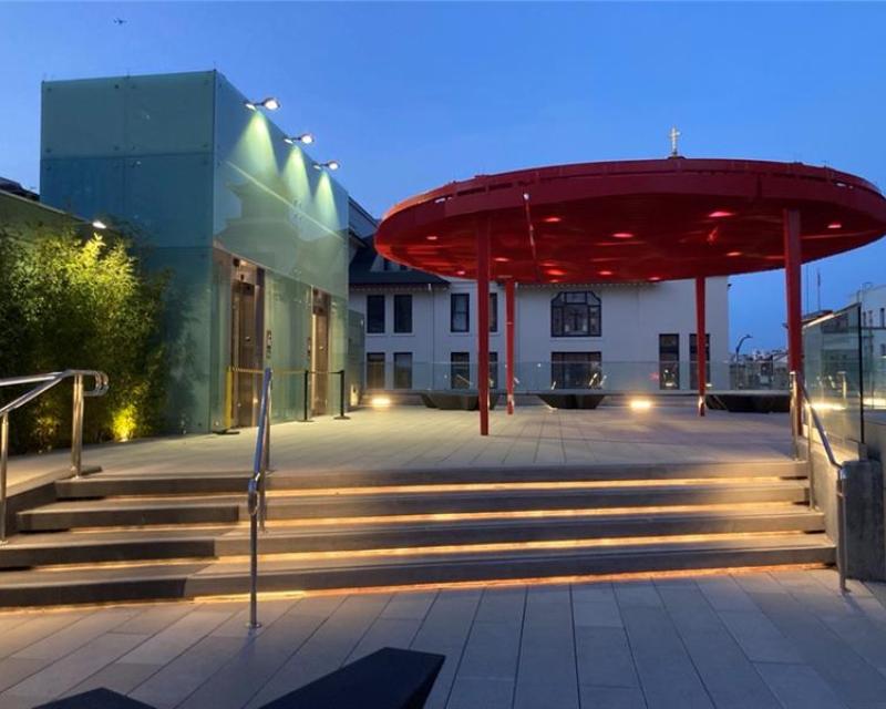 Image of open space area at Chinatown-Rose Pak area.
