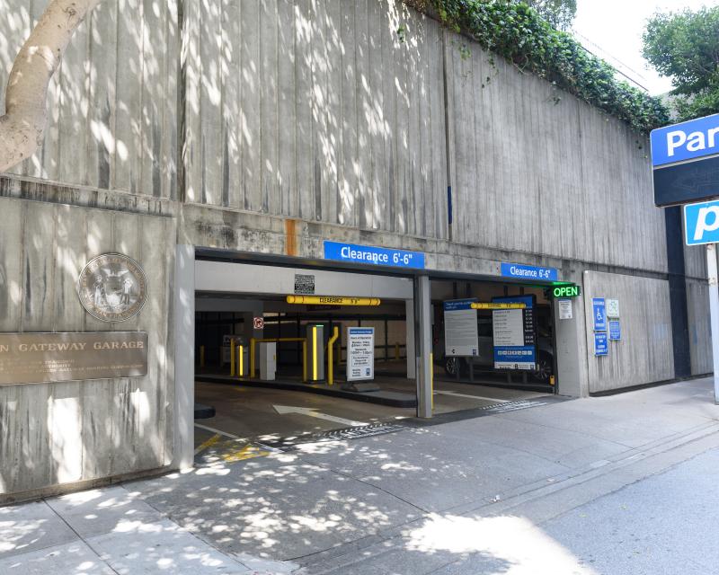 Concrete parking garage