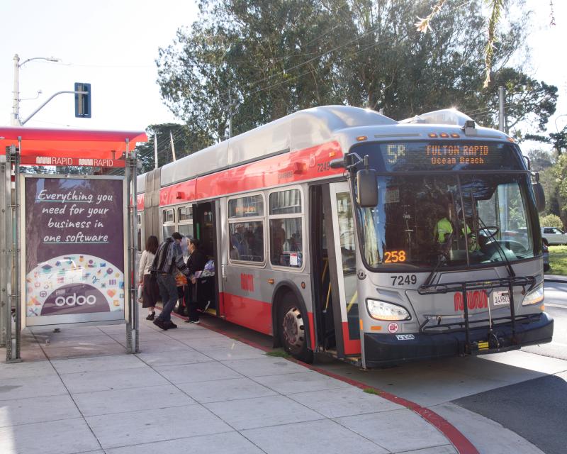 Riders board the 5R Fulton Rapid