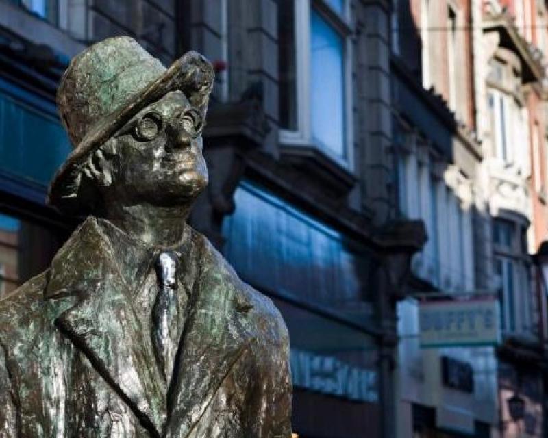 Statue of James Joyce in Dublin