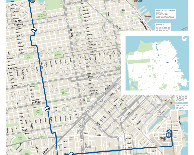 22 Fillmore Route Map
