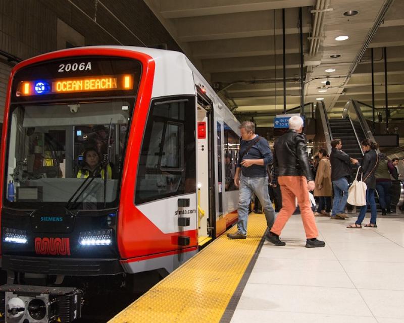 New LRV train in the subway