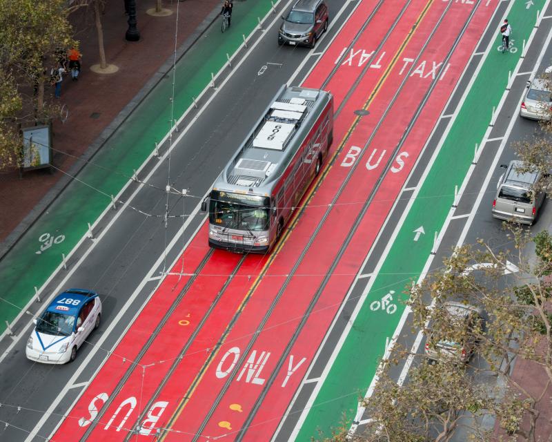 Arial view of Street