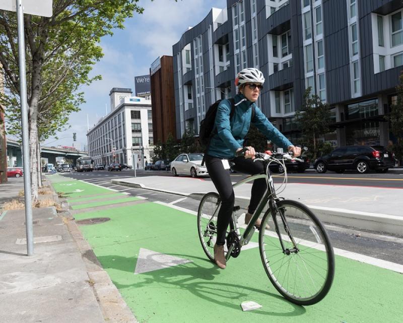 Bike Lane on 8th Street between Harrison and Townsend