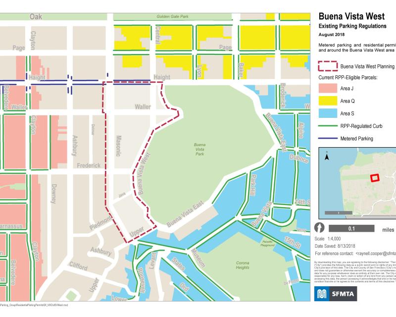 Map of Existing Parking Regulations