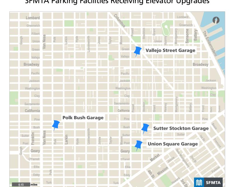 SFMTA Parking Facilities Elevator Upgrades