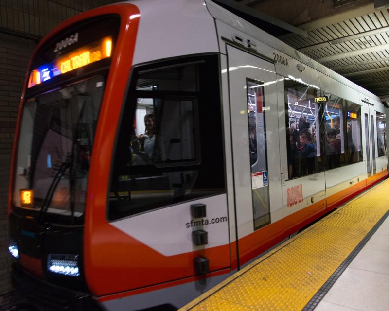 LRV 4 picking people up in the subway.