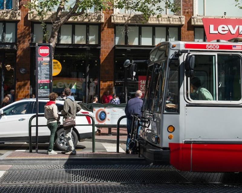 Market Street bus stop.