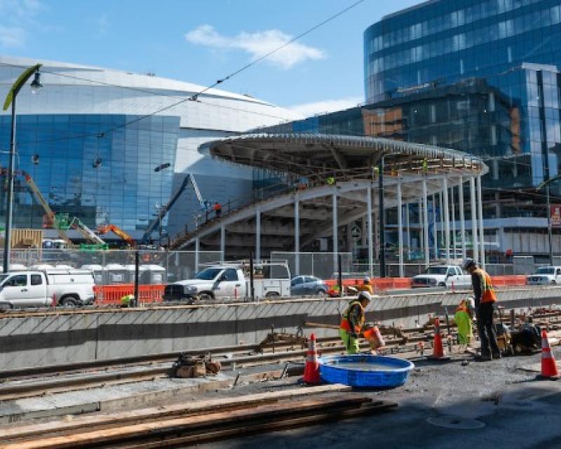 Chase Center construction