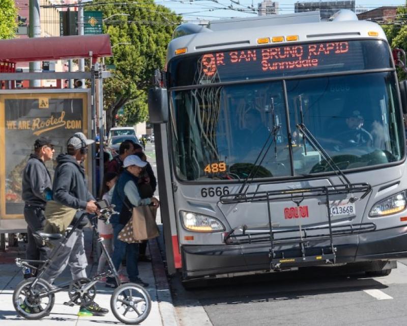 9 San Bruno Rapid picking people up