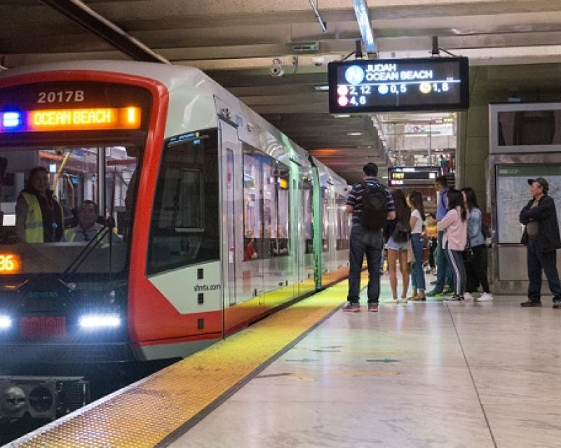 Riders loading up inside the subway