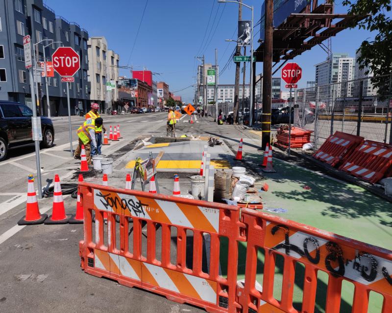 5th and Townsend construction