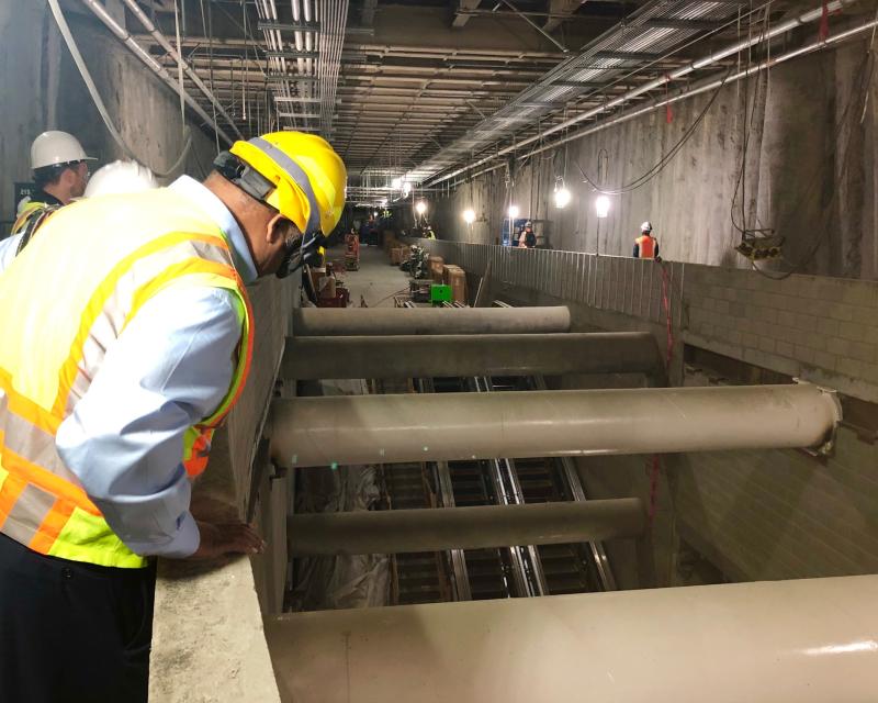 Central Subway construction