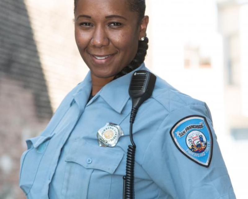 Photo of an unnamed parking control officer